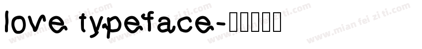 love typeface字体转换